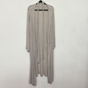 Any Body Tan Beige Long Open Tie Thin Robe Size Extra Large Comfort Lounge